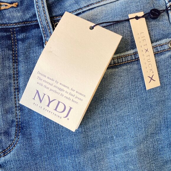 NYDJ Marilyn Straight Cuff Jeans Women's 6 PETITE Barcelona Breeze NWT - Picture 5 of 12